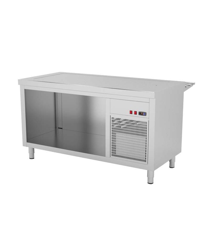 Mueble autoservicio self service con placa fría GN