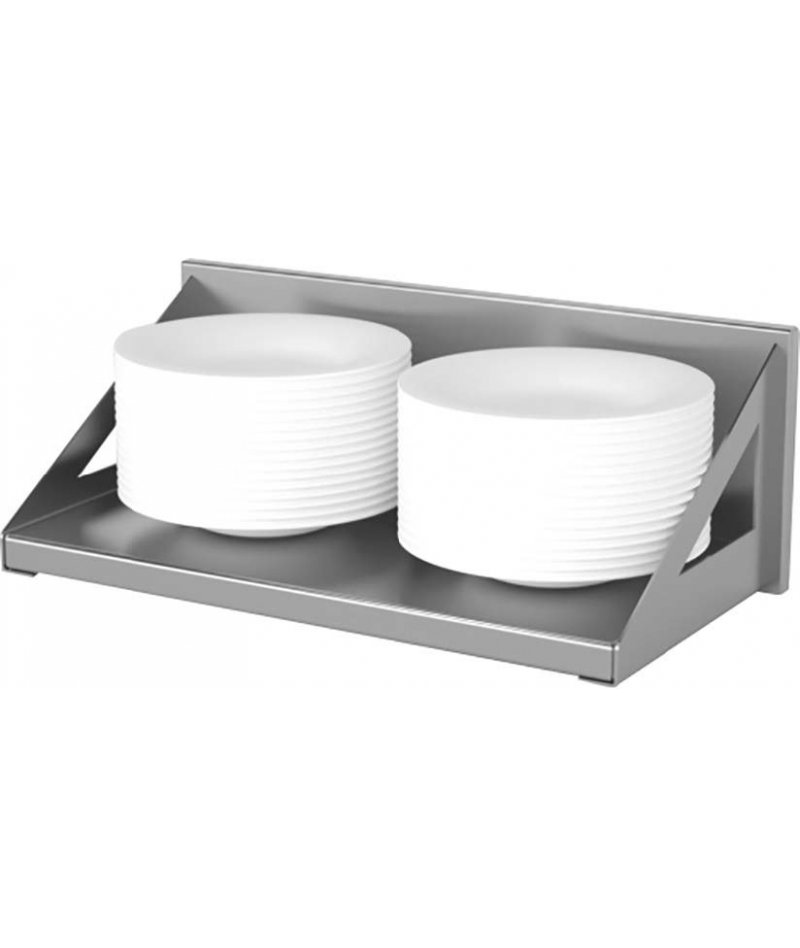 Soporte lateral para platos con isla central