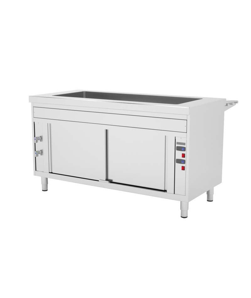 Mueble autoservicio self service con baño maría GN con reserva