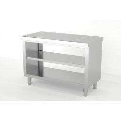 Mueble neutro central estante intermedio abierto 2 caras FONDO 700 Dimensiones(mm): 600x700x850