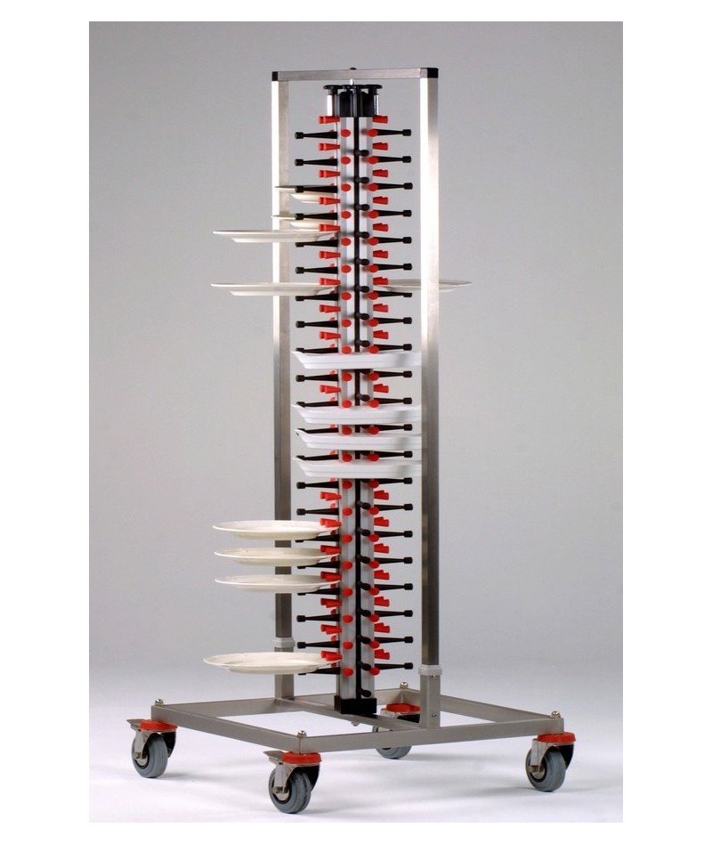 Porta platos de carro para restaurantes y catering Plate Mate de 84 platos