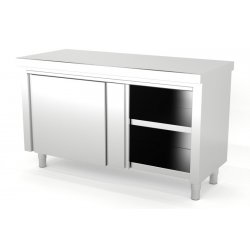 Mueble neutro central estándar estante intermedio puertas correderas FONDO 700 Dimensiones(mm): 1000x700x850