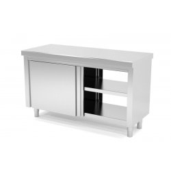 Mueble neutro central estándar estante intermedio puertas correderas pasantes FONDO 600 Dimensiones(mm): 1000x600x850
