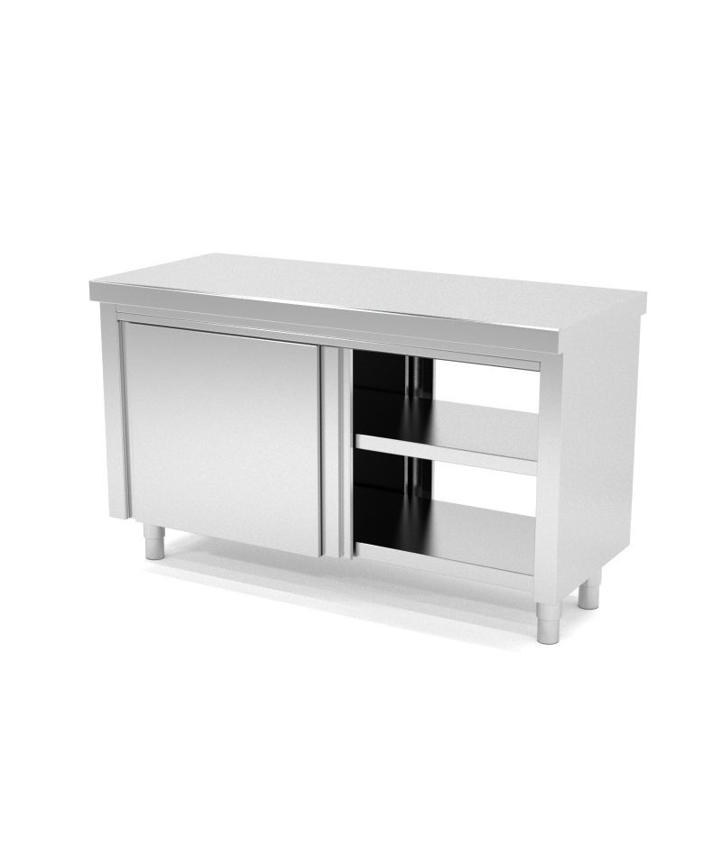 Mueble neutro central con puertas correderas pasantes - Fondo 700 Altura 850
