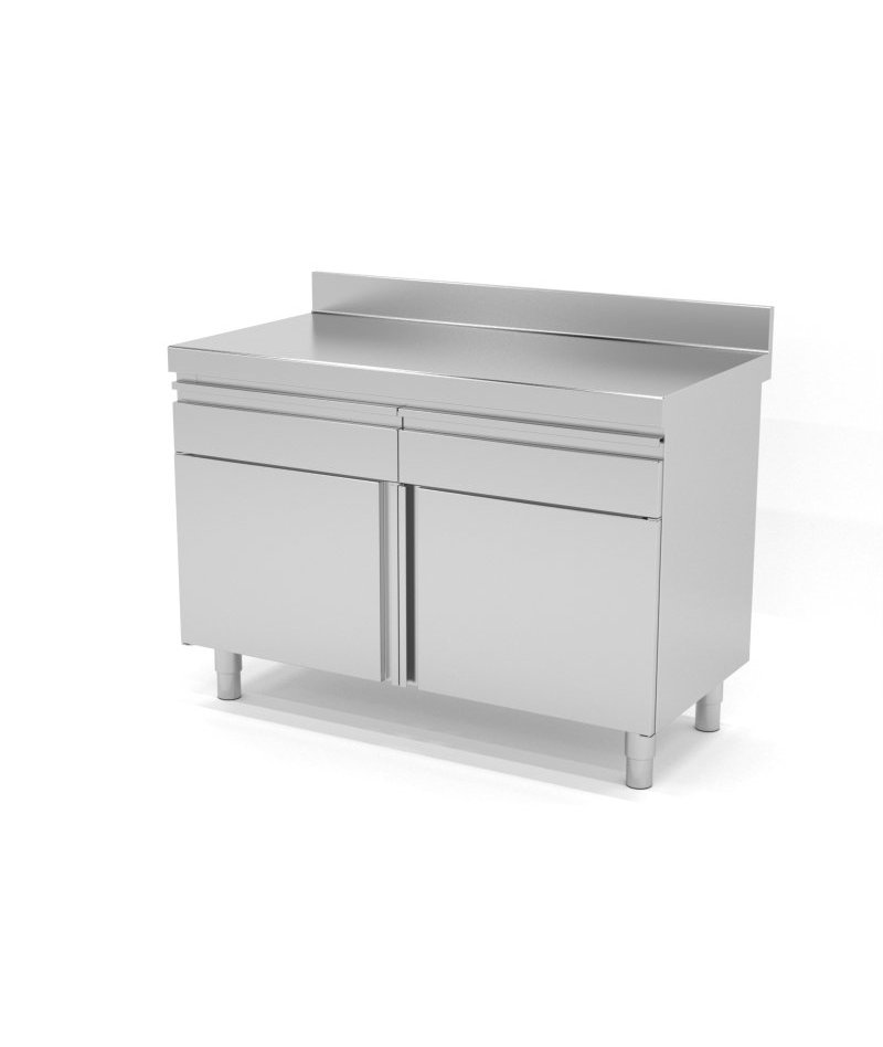 Mueble neutro mural con puerta batiente + cajón superior - Fondo 700
