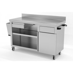 Mueble neutro contenedor de residuos con puerta frontal Dimensiones(mm): 1200x600x900