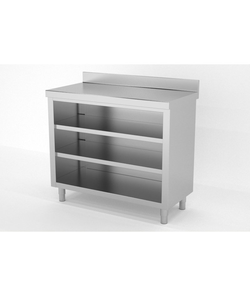Mueble contramostrador mural de 2 estantes - Fondo 3500