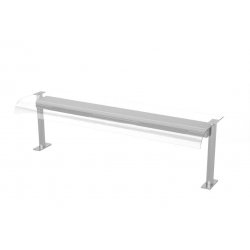 Pantalla buffet neutra tubo redondo GN - IDB32021