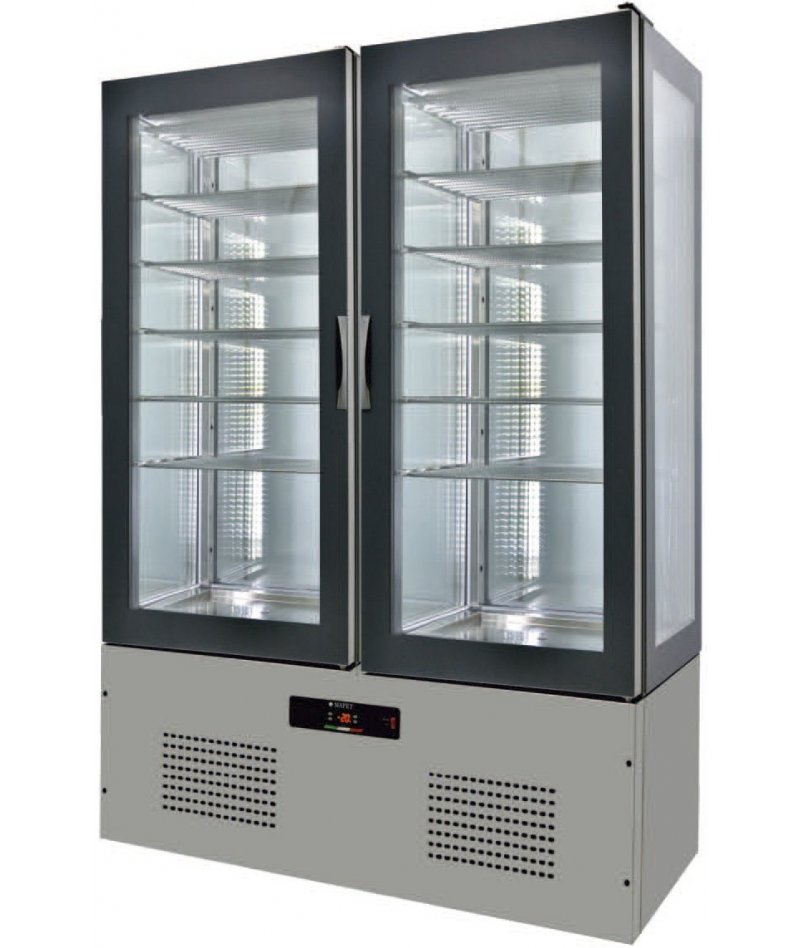 Armario de cristal refrigerado 1250x660x1960 SFL12-4