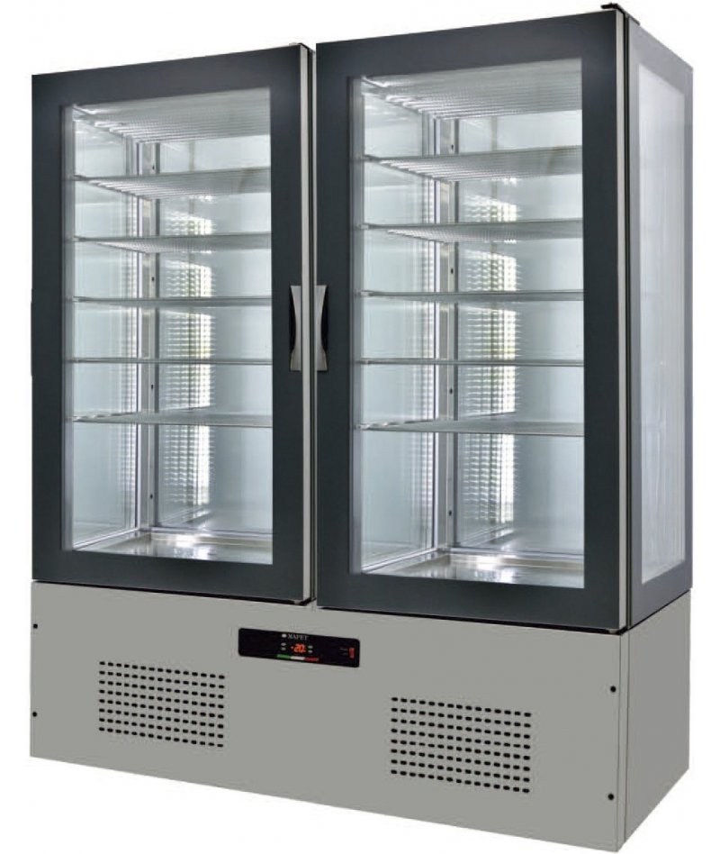 Armario de cristal refrigerado 1650x660x1960 SFL16-4