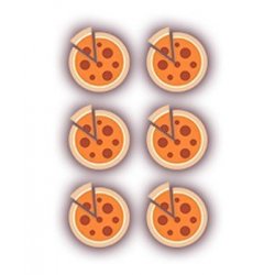 Horno de pizza profesional a gas de alto rendimiento con triple quemador. 6 pizzas de 30cm Ø G6