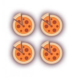 Horno de pizza profesional a gas de alto rendimiento con triple quemador. 4 pizzas de 30cm Ø G4