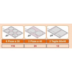 Horno OEM Domitor PRO Digital 1230LDG 6+6 pizzas de 30 Ø Monoblock