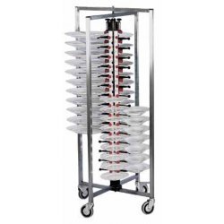 Porta Platos de Carro Plegable para Hostelería de 60 Platos | La Casa del Chef