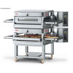 Horno para pizza eléctrico de cinta de 50cm bicámara HV50B OEM España