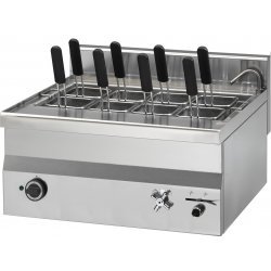 Cuece pastas eléctrico de 1 cuba de 30 Litros. Profesional