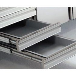 Mesa fría para pizza de 3 puertas más cajones 40x60