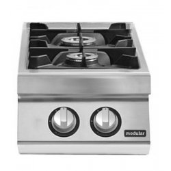 Cocina gas 2 fuegos Fondo 700 Sobremesa Pratika