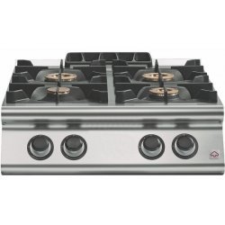 Cocina a gas a 4 fuegos Fondo 700 Sobremesa Emotion