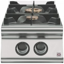 Cocina a gas 2 fuegos Fondo 900 Sobremesa Emotion