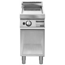 Plancha a gas lisa cromada de base abierta PK 70/40 FTGS-CR