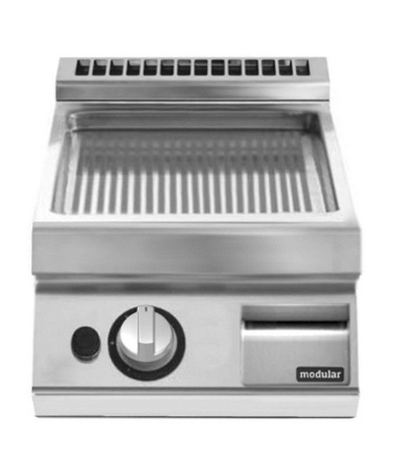Plancha a gas ondulada cromada de sobremesa PK 70/40 FTRGS-CR-T