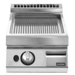 Plancha a gas ondulada de sobremesa PK 90/40 FTRGS-T
