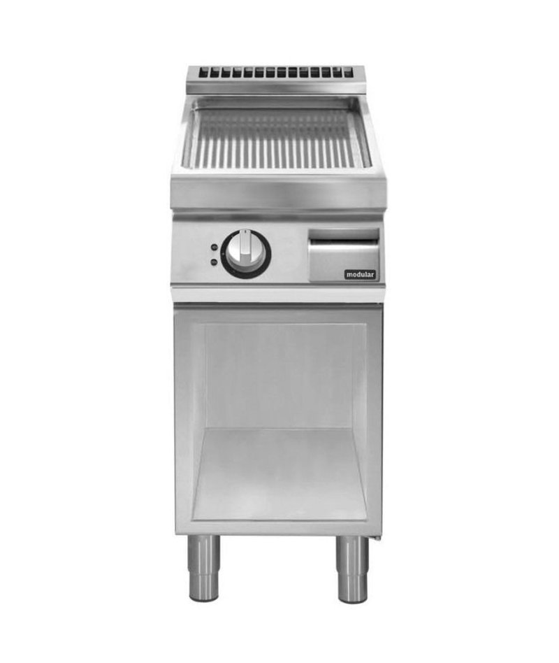 Plancha eléctrica ondulada de base abierta PK 90/40 FTRES