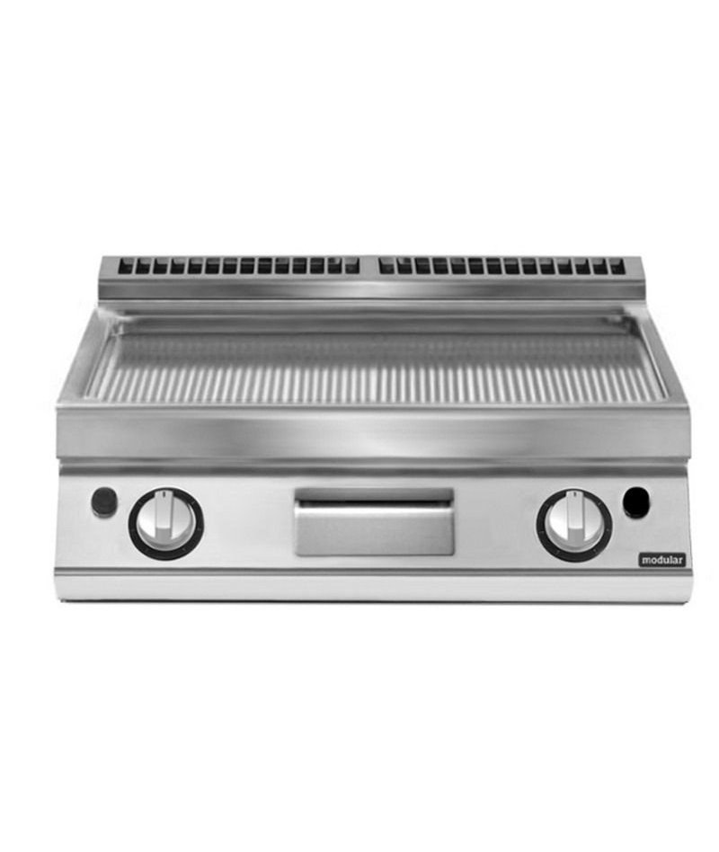 Plancha a gas ondulada de sobremesa PK 90/80 FTRRGS-T
