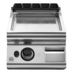 Plancha a gas lisa cromada de sobremesa EM 70/40 FTGS- CR-T