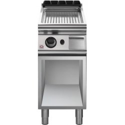 Plancha a gas ondulada de base abierta EM 70/40 FTRGS