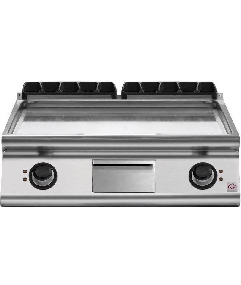 Plancha eléctrica cromada de sobremesa EM 70/80 FTES-CR-T