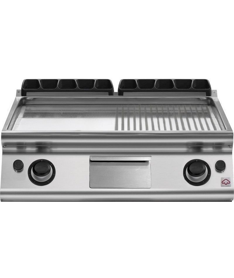 Plancha a gas mixta de sobremesa EM 70/80 FTRGS-T