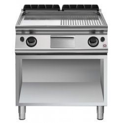 Plancha a gas mixta cromada de base abierta EM 70/80 FTRGS-CR