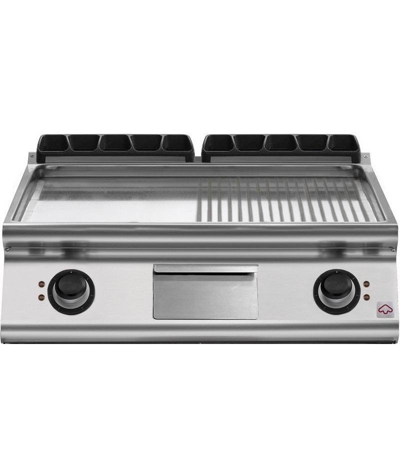 Plancha eléctrica mixta de sobremesa EM 70/80 FTRES-T
