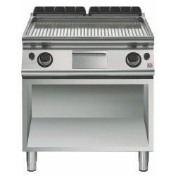 Plancha a gas ondulada de base abierta EM 70/80 FTRRGS