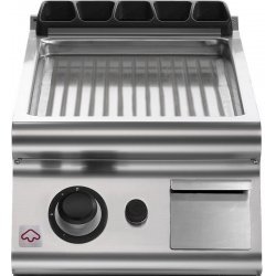 Plancha a gas ondulada de sobremesa Extreme EM 70/40 FTRG-T