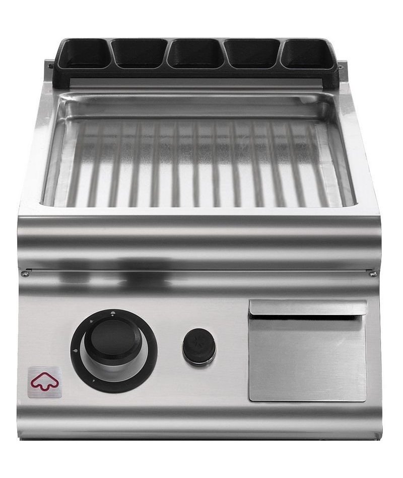 Plancha a gas ondulada de sobremesa Extreme EM 70/40 FTRG-T