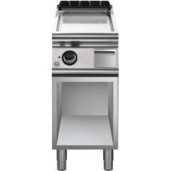 Plancha eléctrica lisa cromada de base abierta EM 90/40 FTES-CR