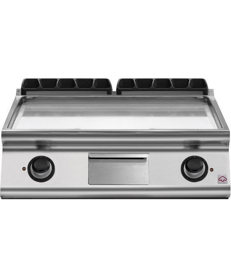 Plancha eléctrica cromada de sobremesa EM 90/80 FTES-CR-T