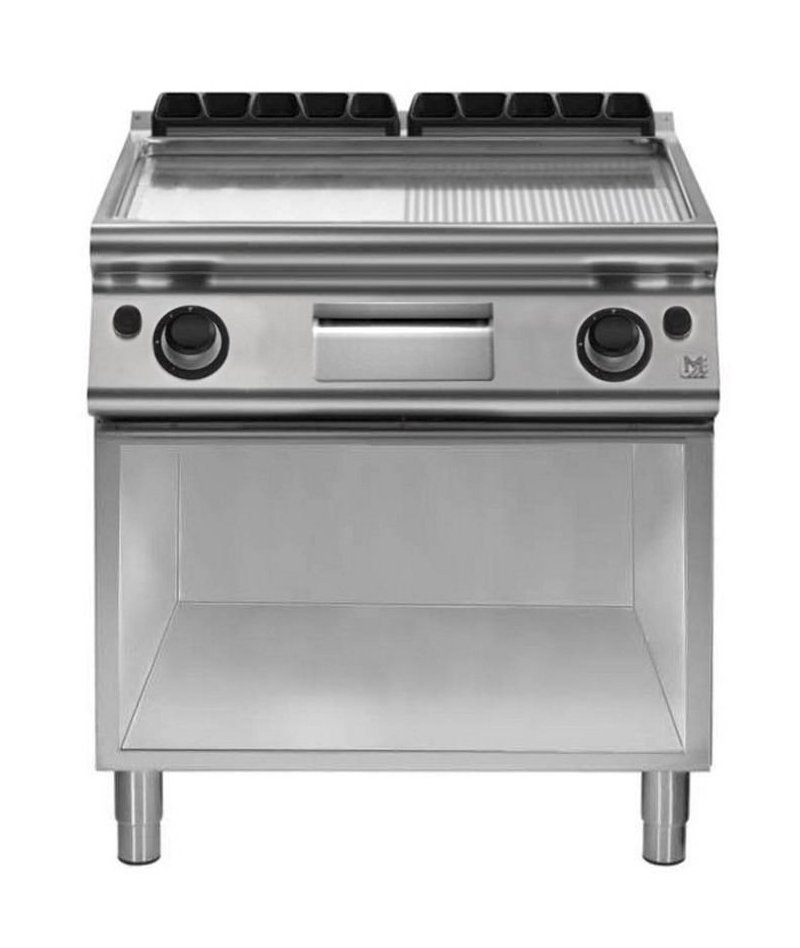 Plancha a gas mixta de base abierta EM 90/80 FTRGS