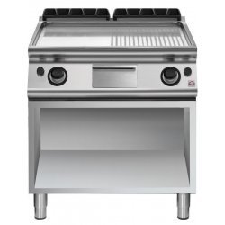 Plancha a gas mixta cromada de base abierta EM 90/80 FTRGS-CR