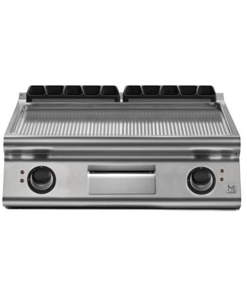 Plancha eléctrica ondulada de sobremesa EM 90/80 FTRRES-T