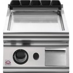 Plancha a gas lisa cromada de sobremesa Extreme EM 90/40 FTG-CR-T