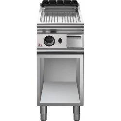 Plancha a gas ondulada de base abierta Extreme EM 90/40 FTRG