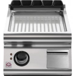 Plancha eléctrica ondulada cromada de sobremesa Extreme EM 90/40 FTRE-CR-T