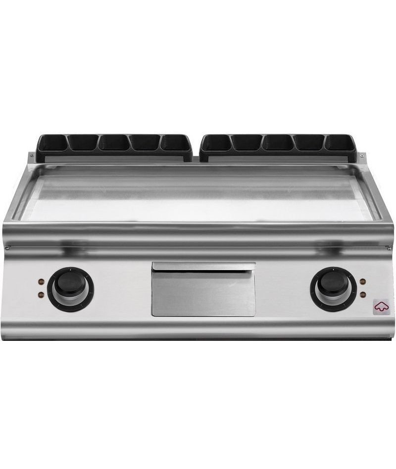 Plancha eléctrica cromada de sobremesa Extreme EM 90/80 FTE-CR-T