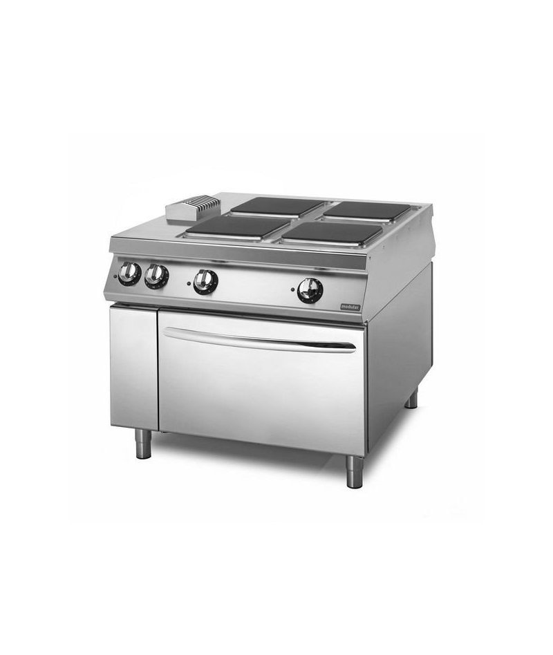 Cocina eléctrica Con horno eléctrico 4 fuegos cuadrados Fondo 1100 Sensation