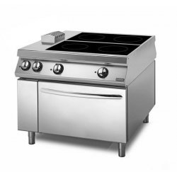 Cocina vitrocerámica Con horno eléctrico 4 zonas de cocción Fondo 1100 Sensation