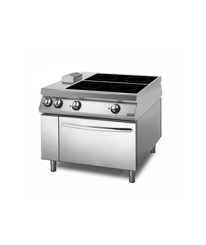 Cocina vitrocerámica Con horno eléctrico 4 zonas de cocción Fondo 1100 Sensation